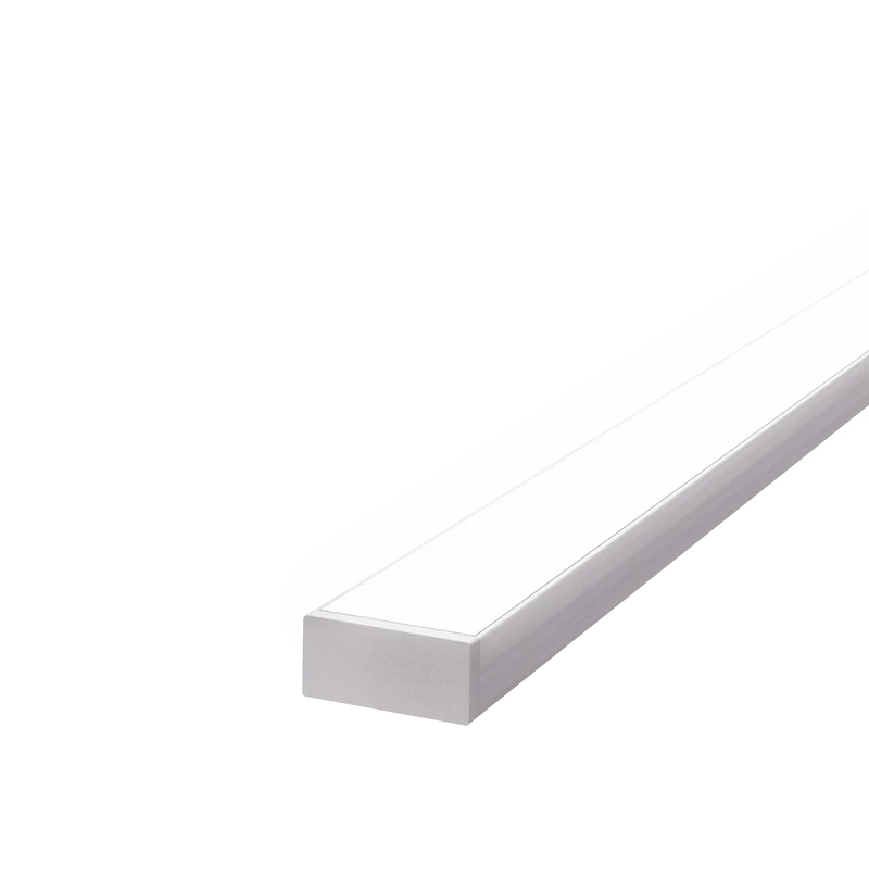 45mm x 15mm Rectangular Aluminium Surface Mounted LED Profile in Black or Silver (DLA4542)