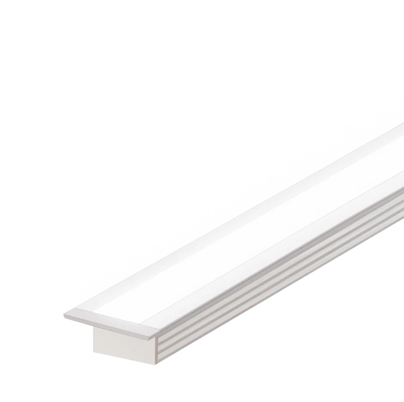 (24.5mm) 17.6mm x 12.2mm Rectangular Aluminium Winged Recessed LED Profile in Black or Silver (DLAYF817-W)