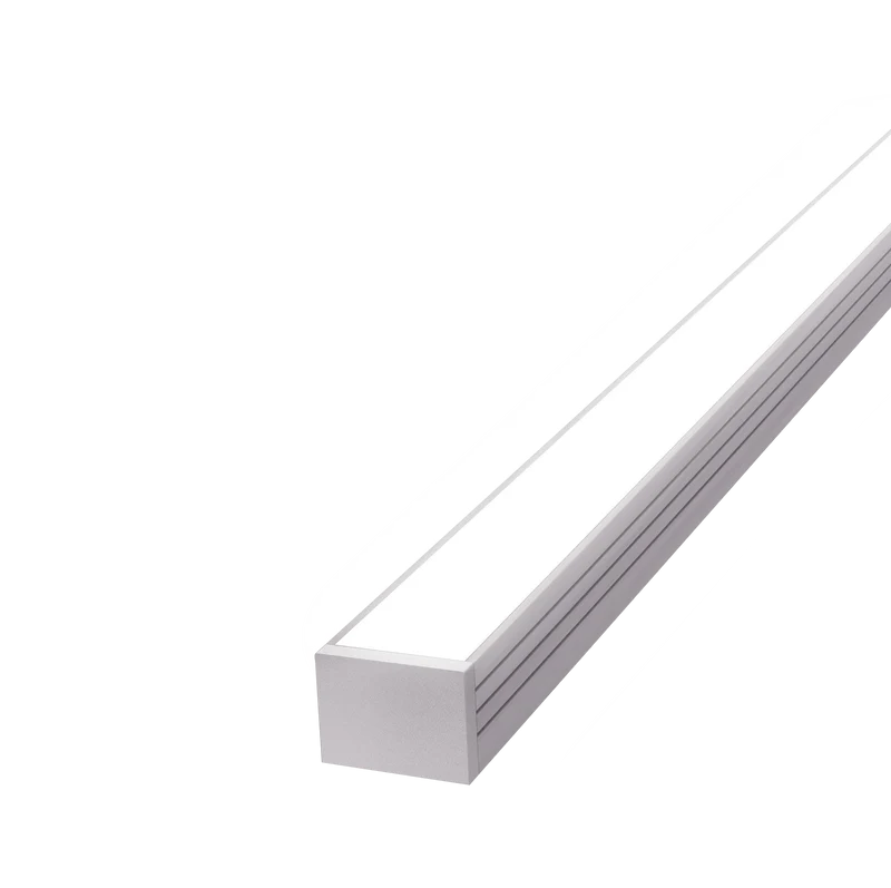 15mm x 10mm Rectangular Aluminium Surface Mounted LED Profile in Black or Silver (DLA1510)