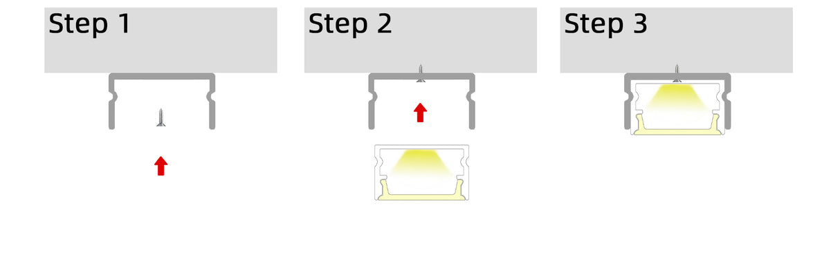 17.1mm x 10mm Rectangular Aluminium Surface Mounted LED Profile in Black or Silver (DLA1710)