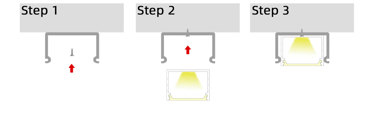 18mm x 13mm Rectangular Aluminium Surface Mounted LED Profile in Black or Silver (DLA1813)