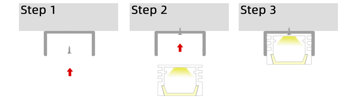 17.6mm x 12.2mm Rectangular Aluminium Surface Mounted LED Profile in Black or Silver (DLAYF818)