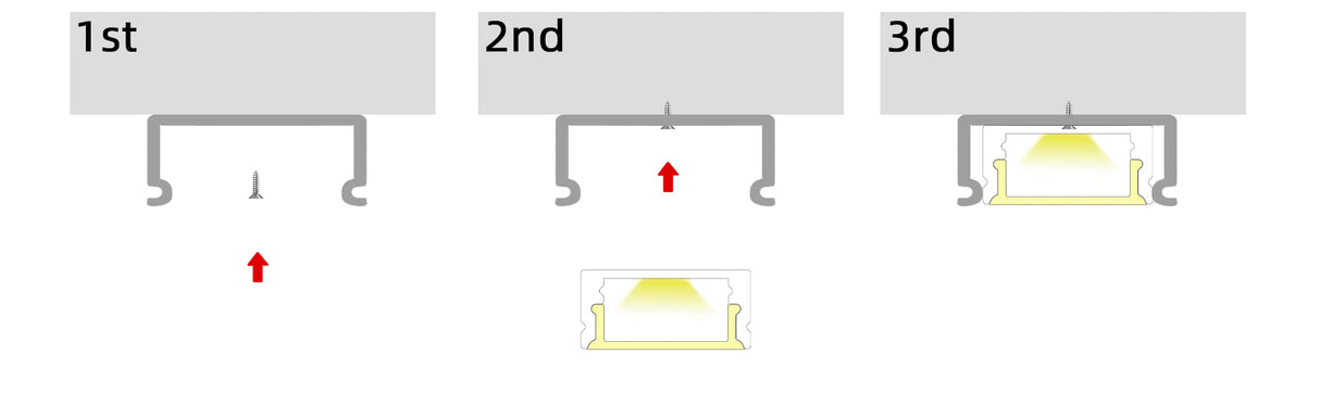 17mm x 7.95mm Rectangular Aluminium Surface Mounted LED Profile in Black or Silver (DLA1708)