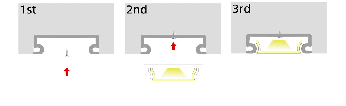 18mm x 5mm Aluminium Recessed LED Profile in Black or Silver (DLA1805)