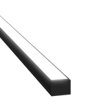 15mm x 10mm Rectangular Aluminium Surface Mounted LED Profile in Black or Silver (DLA1510)