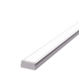15mm x 6mm Rectangular Aluminium Surface Mounted LED Profile in Black or Silver (DLA1506)