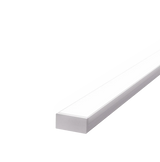 45mm x 15mm Rectangular Aluminium Surface Mounted LED Profile in Black or Silver (DLA4542)