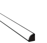 15.8mm x 15.8mm Corner Aluminium Surface Mounted LED Profile in Black or Silver (DLA1616)
