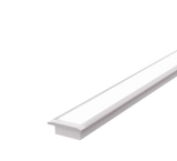 (22.99mm) 17mmx 7.95mm Rectangular Aluminium Winged Recessed LED Profile in Black or Silver (DLA1708-W)