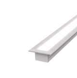 (26mm) 15mm x 10mm Rectangular Aluminium Winged Recessed LED Profile in Black or Silver  (DLA1510-W)