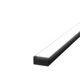 45mm x 15mm Rectangular Aluminium Surface Mounted LED Profile in Black or Silver (DLA4542)