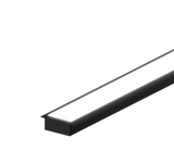 (22.6mm) 7.6mm x 8.4mm Rectangular Aluminium Winged Recessed LED Profile in Black or Silver (DLAYF027-W)