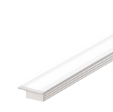 (24.5mm) 17.6mm x 12.2mm Rectangular Aluminium Winged Recessed LED Profile in Black or Silver (DLAYF817-W)