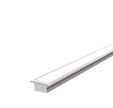 (14mm) 11mm x 6.45mm Rectangular Aluminium Winged Recessed LED Profile in Silver or Black (DLA99016-W)