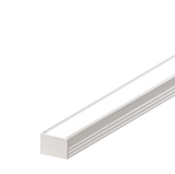 17.6mm x 12.2mm Rectangular Aluminium Surface Mounted LED Profile in Black or Silver (DLAYF818)