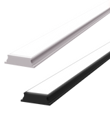 18mm x 5mm Aluminium Recessed LED Profile in Black or Silver (DLA1805)
