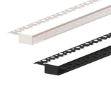 (61mm) 28mm x 14mm Rectangular Aluminium Winged Recessed LED Profile in Black or Silver (DLA6114-W)