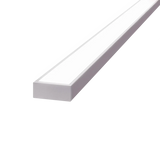 15.3mm x 6.4mm Rectangular Aluminium Surface Mounted LED Profile in Black or Silver (DLA1505)