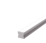 17.3mm x 15.42mm Rectangular Aluminium Surface Mounted LED Profile in Black or Silver (DLA1715)