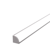 15.8mm x 15.8mm Corner Aluminium Surface Mounted LED Profile in Black or Silver (DLA1616)