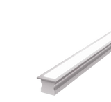 (24.2mm) 17.3mmx 15.4mm Rectangular Aluminium Winged Recessed LED Profile in Black or Silver (DLA1715-W)