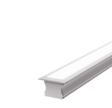 (25mm) 17.39mmx 14.52mm Rectangular Aluminium Winged Recessed LED Profile in Black or Silver (DLA1714-W)