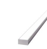 17mm x 7mm Rectangular Aluminium Surface Mounted LED Profile in Black or Silver (DLA1707)