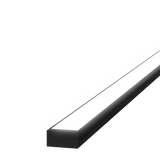 18mm x 8.5mm Rectangular Aluminium Surface Mounted LED Profile in Black or Silver (DLA1809)