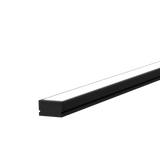 13.1mm x 6.8mm Rectangular Aluminium Surface Mounted LED Profile in Black or Silver (DLA510)