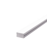 9.95mm x 10mm Rectangular Aluminium Surface Mounted LED Profile in Black or Silver (DLA2010)
