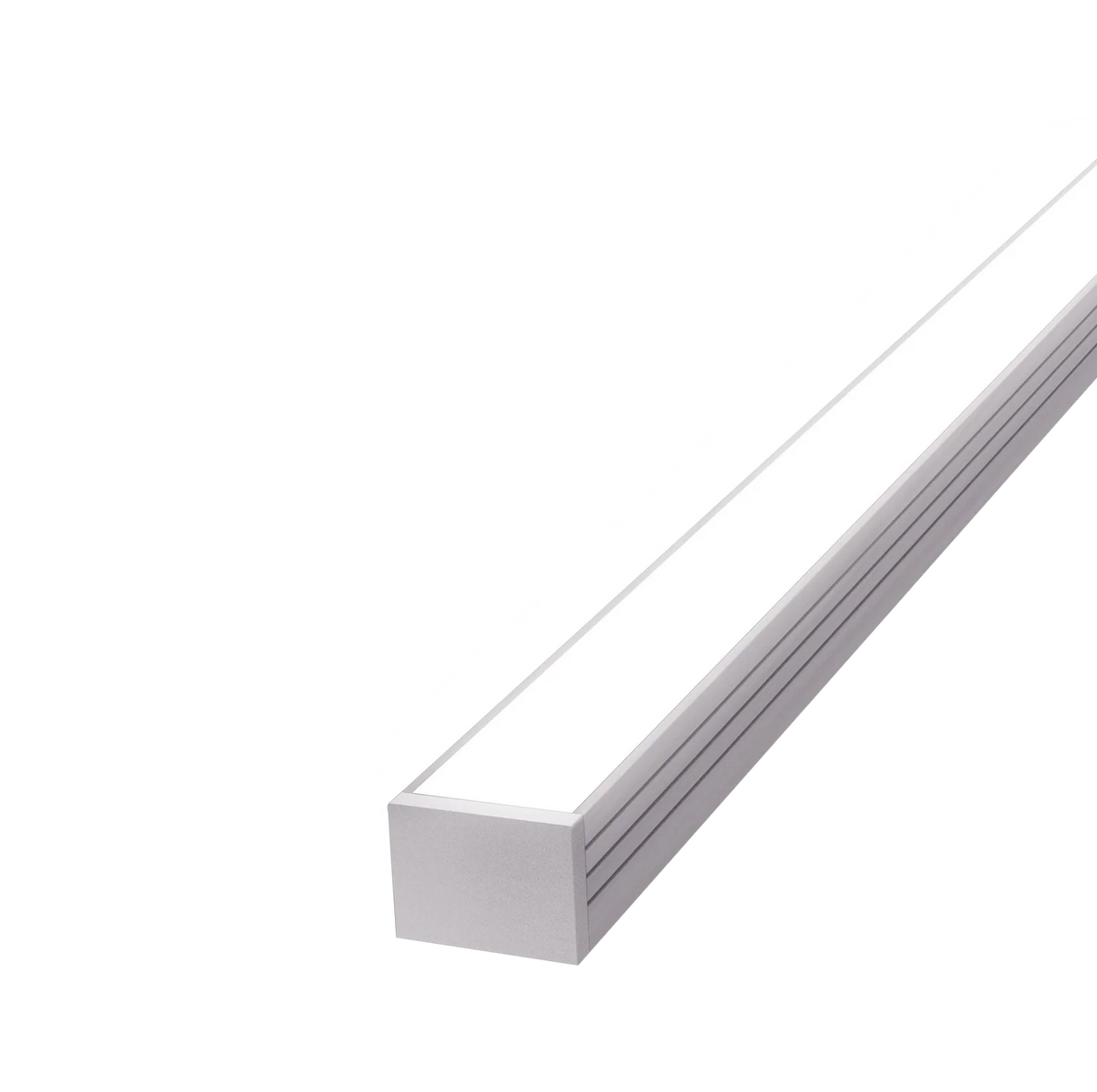 18mm x 13mm Rectangular Aluminium Surface Mounted LED Profile in Black or Silver (DLA1813)