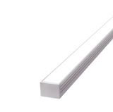 18mm x 13mm Rectangular Aluminium Surface Mounted LED Profile in Black or Silver (DLA1813)