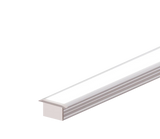 (25.2mm) 17.7mm x 12.9mm Rectangular Aluminium Winged Recessed LED Profile in Black or Silver (DLA1613-W)