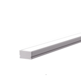 13.1mm x 6.8mm Rectangular Aluminium Surface Mounted LED Profile in Black or Silver (DLA510)