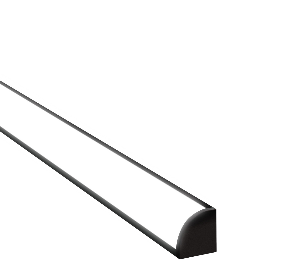 30mm x 30mm Corner Aluminium Surface Mounted LED Profile in Black or Silver (DLA3030)