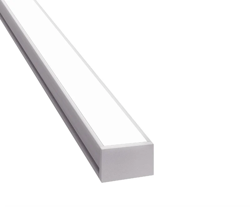 17.1mm x 10mm Rectangular Aluminium Surface Mounted LED Profile in Black or Silver (DLA1710)