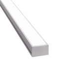 17.1mm x 10mm Rectangular Aluminium Surface Mounted LED Profile in Black or Silver (DLA1710)