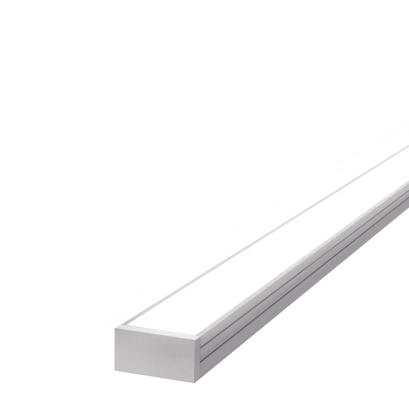 18mm x 8.5mm Rectangular Aluminium Surface Mounted LED Profile in Black or Silver (DLA1809)