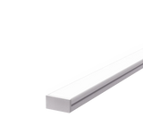 20mm x 10.8mm Rectangular Aluminium Surface Mounted LED Profile in Black or Silver (DLA623)