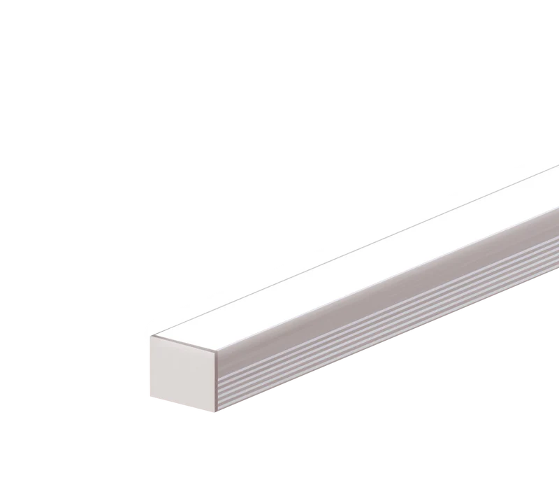 16mm x 13mm Rectangular Aluminium Surface Mounted LED Profile in Black or Silver (DLA1613)
