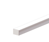 16mm x 13mm Rectangular Aluminium Surface Mounted LED Profile in Black or Silver (DLA1613)
