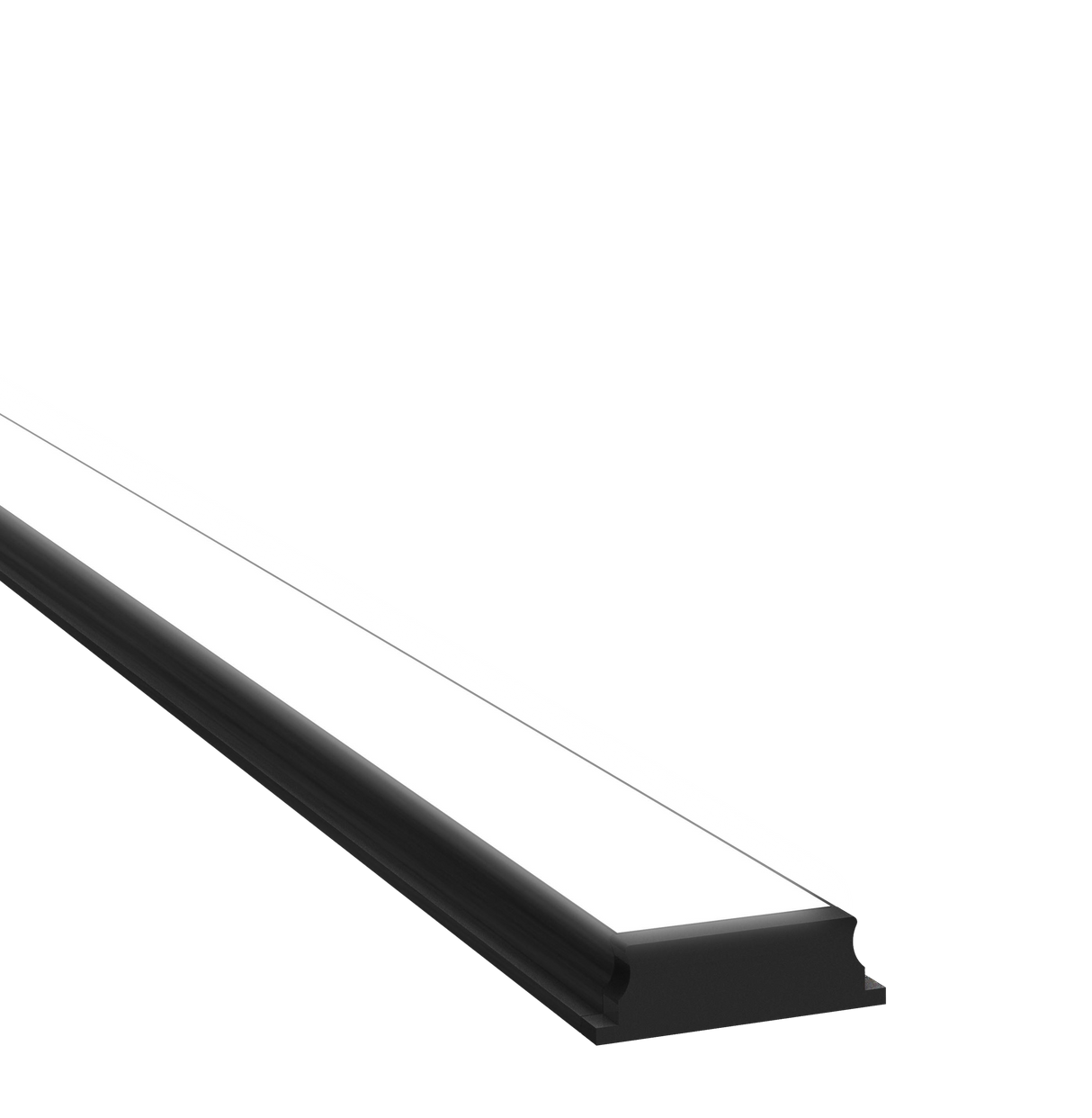 18mm x 5mm Aluminium Recessed LED Profile in Black or Silver (DLA1805)