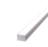 15mm x 10mm Rectangular Aluminium Surface Mounted LED Profile in Black or Silver (DLA1510)