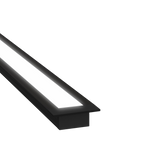 (26mm) 15mm x 10mm Rectangular Aluminium Winged Recessed LED Profile in Black or Silver  (DLA1510-W)