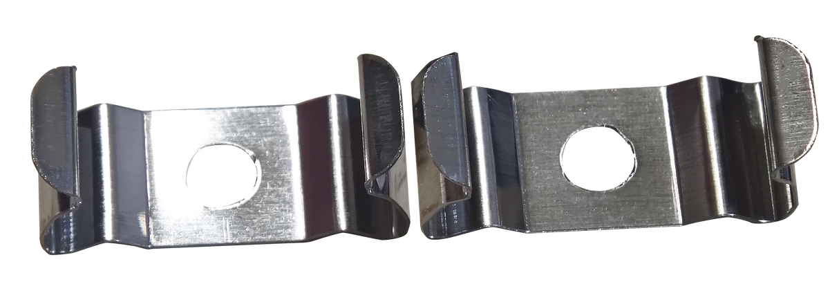 11mm x 6.45mm Rectangular Aluminium Surface Mounted LED Profile in Black or Silver (DLA99016)
