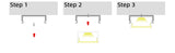 9.95mm x 10mm Rectangular Aluminium Surface Mounted LED Profile in Black or Silver (DLA2010)