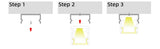 10mm x 10mm Square Aluminium Surface Mounted LED Profile in Black or Silver (DLA1010)